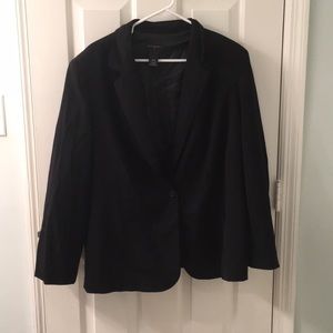 Black fitted blazer size 22w